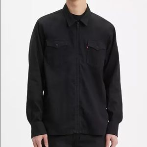 Levis Barstow Western Full Zip Relaxed Fit Shirt M